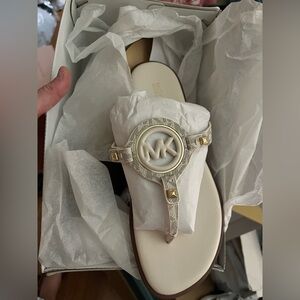 Michael Kors Women's Aubrey Signature Logo Sandals